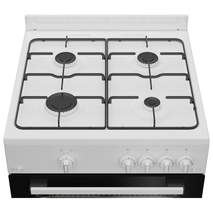 Cuisiniere a gaz - INDESIT - I6GGKMWF - 4 foyers - 10,4 KWh - L60 cm - Blanc Cuisiniere a gaz - INDESIT - I6GGKMWF - 4 foyers - 10,4 KWh - L60 cm - Blanc