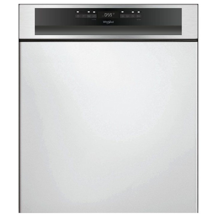 Lave-vaisselle semi-encastrable WHIRLPOOL WBO3T133PFX - 14 couverts - L60cm - 43 dB - Bandeau inox Lave-vaisselle semi-encastrable WHIRLPOOL WBO3T133PFX - 14 couverts - L60cm - 43 dB - Bandeau inox