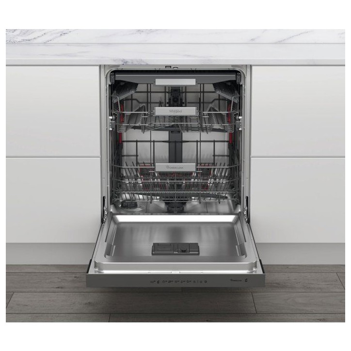 Lave-vaisselle semi-encastrable WHIRLPOOL WBO3T133PFX - 14 couverts - L60cm - 43 dB - Bandeau inox Lave-vaisselle semi-encastrable WHIRLPOOL WBO3T133PFX - 14 couverts - L60cm - 43 dB - Bandeau inox