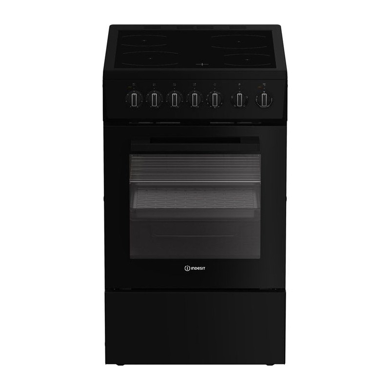 Cuisiniere vitrocéramique - INDESIT - I5V3PCB - 4 foyers - 7700 W - L