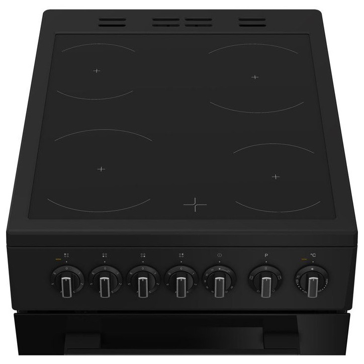 Cuisiniere vitrocéramique - INDESIT - I5V3PCB - 4 foyers - 7700 W - L50 cm - Noir Cuisiniere vitrocéramique - INDESIT - I5V3PCB - 4 foyers - 7700 W - L50 cm - Noir