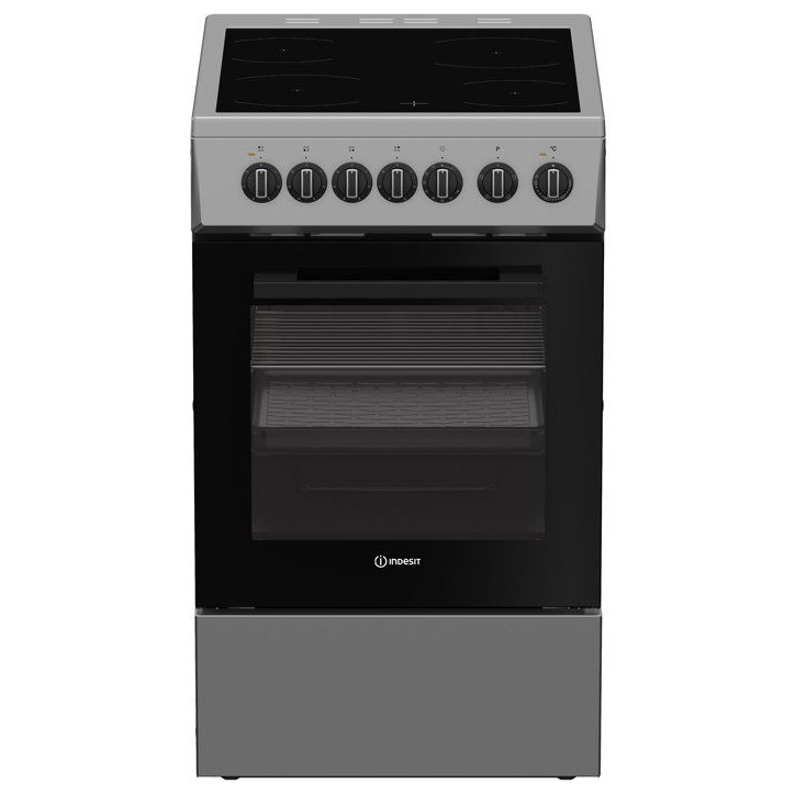 Cuisiniere vitrocéramique - INDESIT - I5V3PCS - 4 foyers - 7,7 KWh - L50 cm - Silver Cuisiniere vitrocéramique - INDESIT - I5V3PCS - 4 foyers - 7,7 KWh - L50 cm - Silver