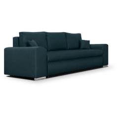 Canapé convertible avec coffre de rangement 3 places - INDIAN - Tissu