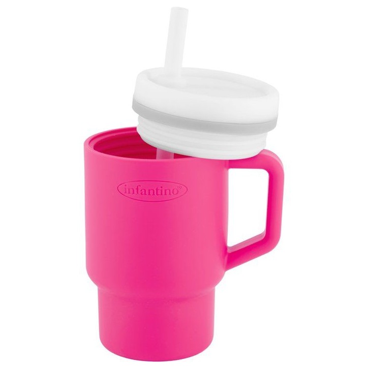 Ma premiere tasse silicone - INFANTINO - 255 ml - Bubble gum Ma premiere tasse silicone - INFANTINO - 255 ml - Bubble gum