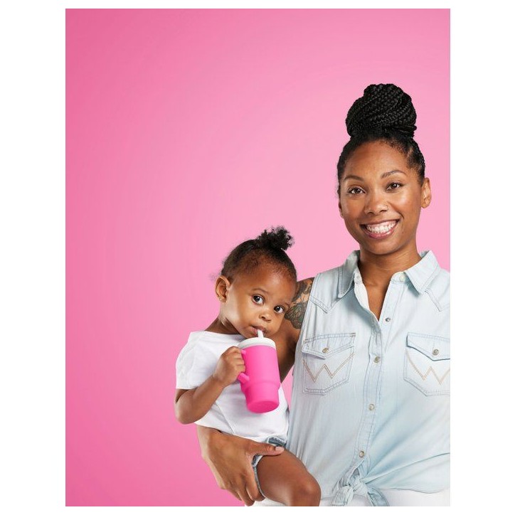 Ma premiere tasse silicone - INFANTINO - 255 ml - Bubble gum Ma premiere tasse silicone - INFANTINO - 255 ml - Bubble gum