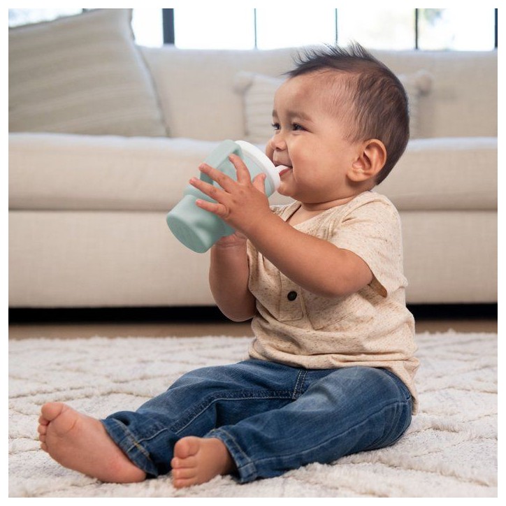 Ma premiere tasse silicone - INFANTINO - 255 ml - Moody Blue
