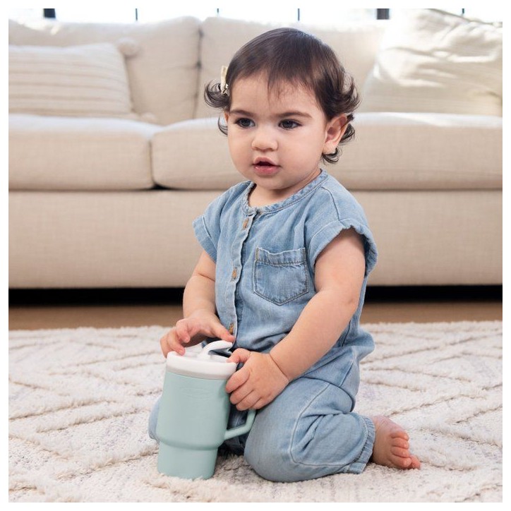 Ma premiere tasse silicone - INFANTINO - 255 ml - Moody Blue