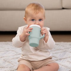 Ma premiere tasse silicone - INFANTINO - 255 ml - Moody Blue
