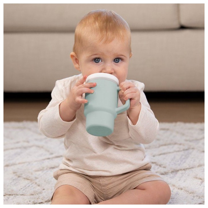 Ma premiere tasse silicone - INFANTINO - 255 ml - Moody Blue