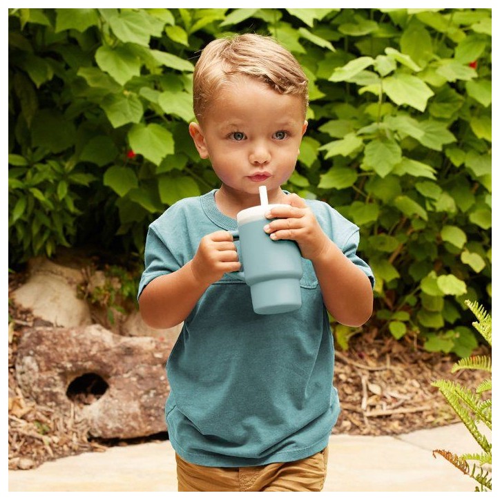 Ma premiere tasse silicone - INFANTINO - 255 ml - Moody Blue