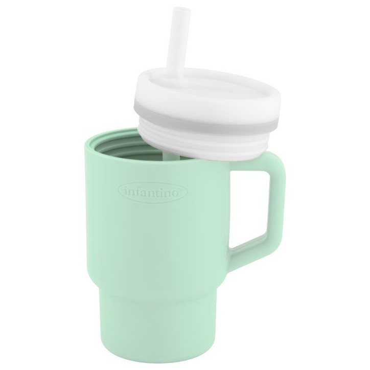 Ma premiere tasse silicone - INFANTINO - 255 ml - Cool Mint Ma premiere tasse silicone - INFANTINO - 255 ml - Cool Mint