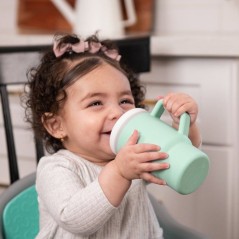 Ma premiere tasse silicone - INFANTINO - 255 ml - Cool Mint