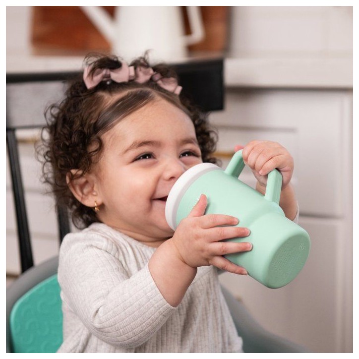 Ma premiere tasse silicone - INFANTINO - 255 ml - Cool Mint Ma premiere tasse silicone - INFANTINO - 255 ml - Cool Mint