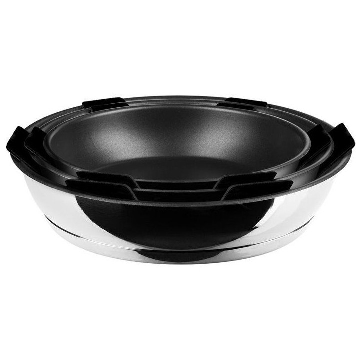 Set de poeles - INOXIBAR - Athos 18-22-26 cm - antiadhésif Quantum - manche amovible - induction Set de poeles - INOXIBAR - Athos 18-22-26 cm - antiadhésif Quantum - manche amovible - induction