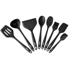 Set ustensiles cuisine - INOXIBAR - Lot 8 silicone - sans BPA - résis