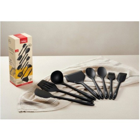 Set ustensiles cuisine - INOXIBAR - Lot 8 silicone - sans BPA - résistant chaleur - lave-vaisselle