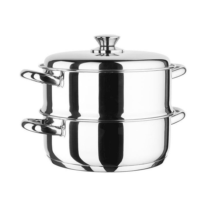 Ensemble cuisson vapeur - INOXIBAR - Marmite et cuiseur - acier inoxydable - cuisson vapeur - induction Ensemble cuisson vapeur - INOXIBAR - Marmite et cuiseur - acier inoxydable - cuisson vapeur - induction