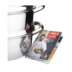 Ensemble cuisson vapeur - INOXIBAR - Marmite et cuiseur - acier inoxydable - cuisson vapeur - induction