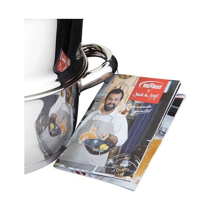 Ensemble cuisson vapeur - INOXIBAR - Ecco Cristal - acier inoxydable - couvercle verre - induction Ensemble cuisson vapeur - INOXIBAR - Ecco Cristal - acier inoxydable - couvercle verre - induction