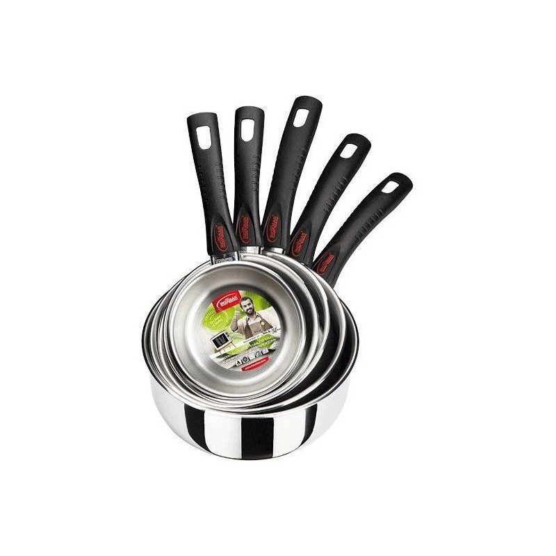 Set de casseroles - INOXIBAR - Set 5 casseroles - acier inoxydable - i