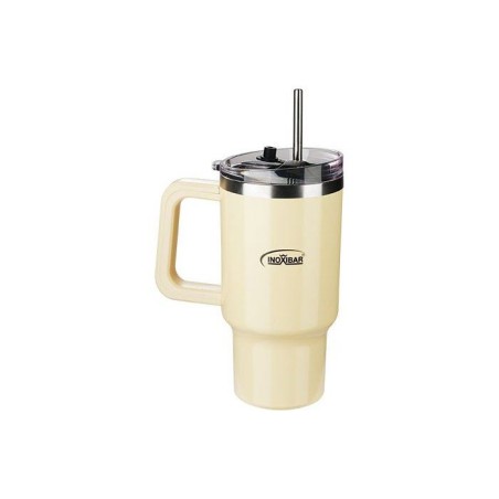 Thermo mug - INOXIBAR - 96 cl - acier inoxydable - double paroi - main