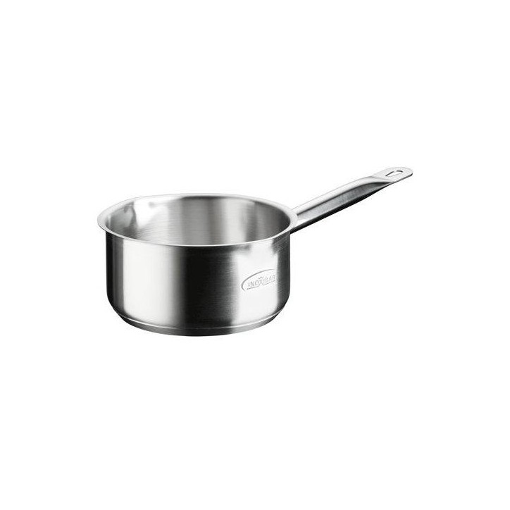 Casserole - INOXIBAR - Profesional 16 cm double verseur - acier inoxydable - fond diffuseur - induction Casserole - INOXIBAR - Profesional 16 cm double verseur - acier inoxydable - fond diffuseur - induction