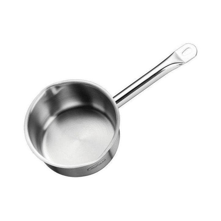 Casserole - INOXIBAR - Profesional 16 cm double verseur - acier inoxydable - fond diffuseur - induction Casserole - INOXIBAR - Profesional 16 cm double verseur - acier inoxydable - fond diffuseur - induction