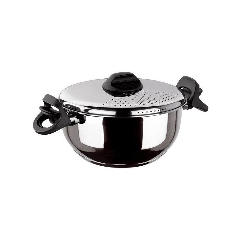 Faitout pâtes et légumes - INOXIBAR - 22 cm - couvercle égouttoir -
