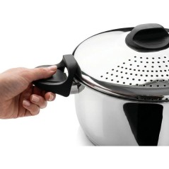 Faitout pâtes et légumes - INOXIBAR - 22 cm - couvercle égouttoir -