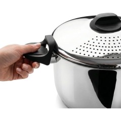 Marmite pâtes et légumes - INOXIBAR - 24 cm - couvercle égouttoir -