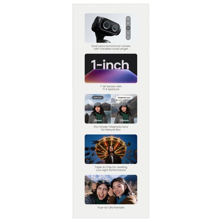 Caméra sport - INSTA360 - Luna Ultra - Standard - Bundle - Cosmic Black Caméra sport - INSTA360 - Luna Ultra - Standard - Bundle - Cosmic Black
