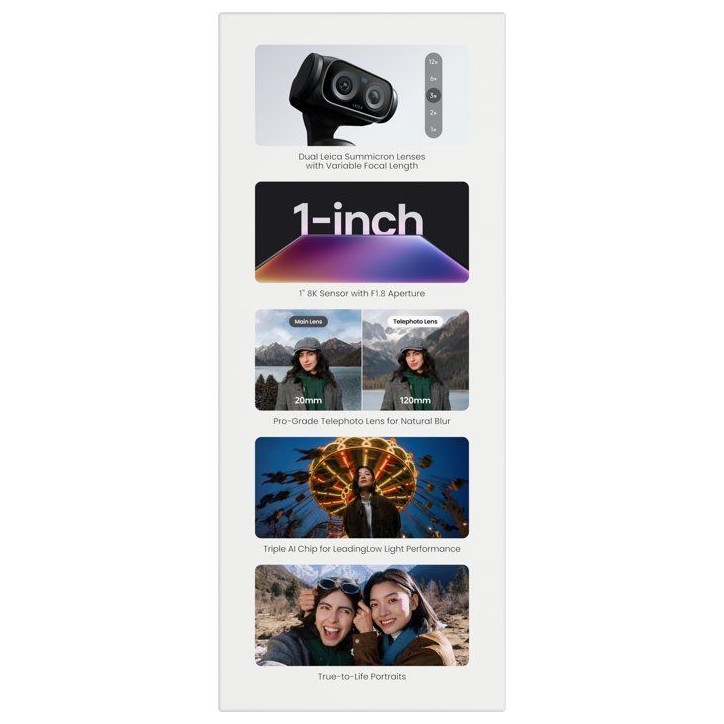 Caméra sport - INSTA360 - Luna Ultra - Creator - Bundle - Cosmic Black Caméra sport - INSTA360 - Luna Ultra - Creator - Bundle - Cosmic Black