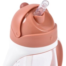 Tasse avec paille - BEABA - 300 ml - Terracotta