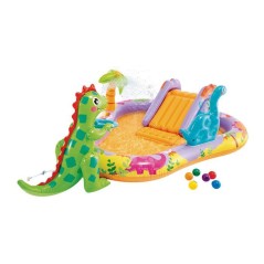 Piscine/Piscinette gonflable Aire de jeux Dino INTEX - A partir de 2 a