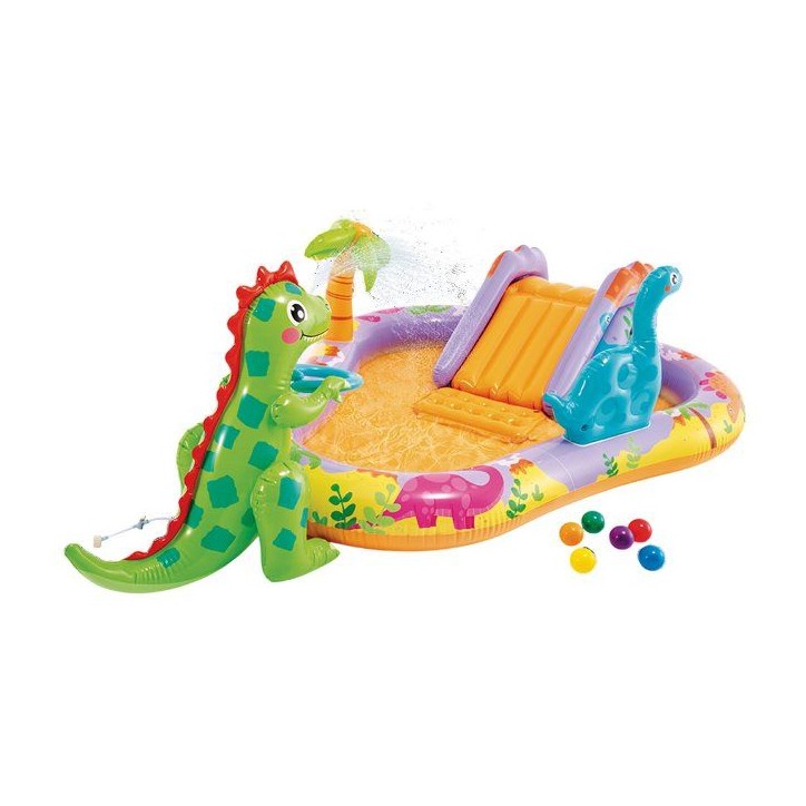 Piscine/Piscinette gonflable Aire de jeux Dino INTEX - A partir de 2 ans - 159L - 1 dinosaure gonflable - 56139NP Piscine/Piscinette gonflable Aire de jeux Dino INTEX - A partir de 2 ans - 159L - 1 dinosaure gonflable - 56139NP