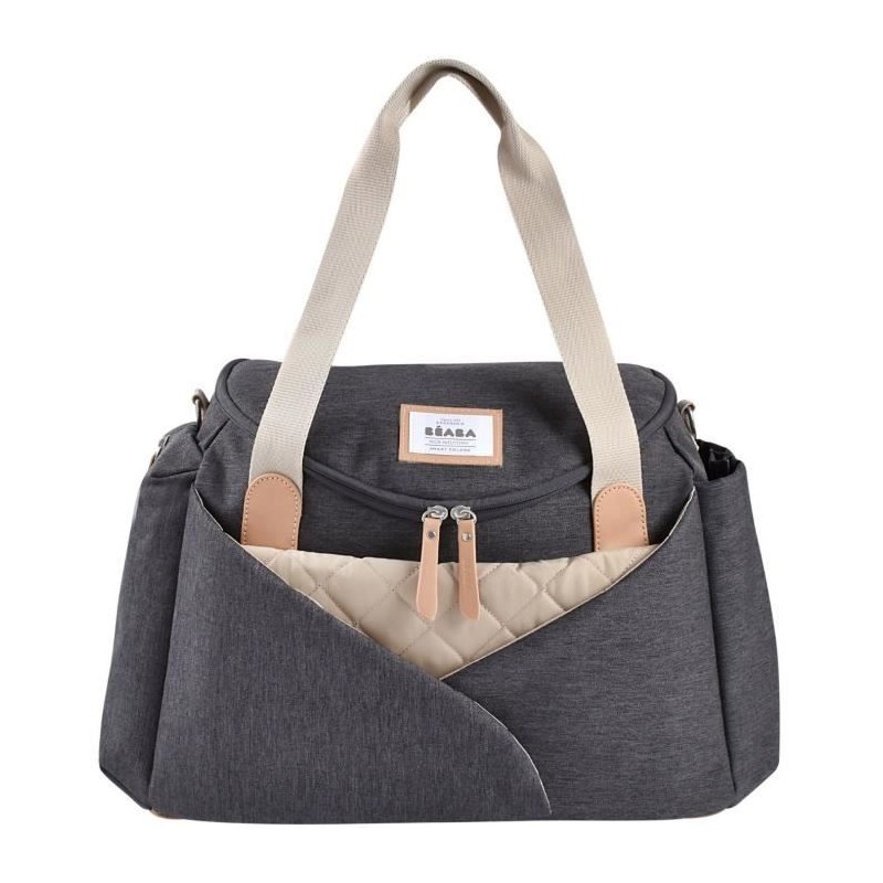 Sac a langer - BEABA - SYDNEY - Gris chiné foncé