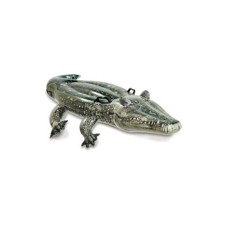 Bouée gonflable Alligator a chevaucher INTEX - Dimensions 170 x 86 cm
