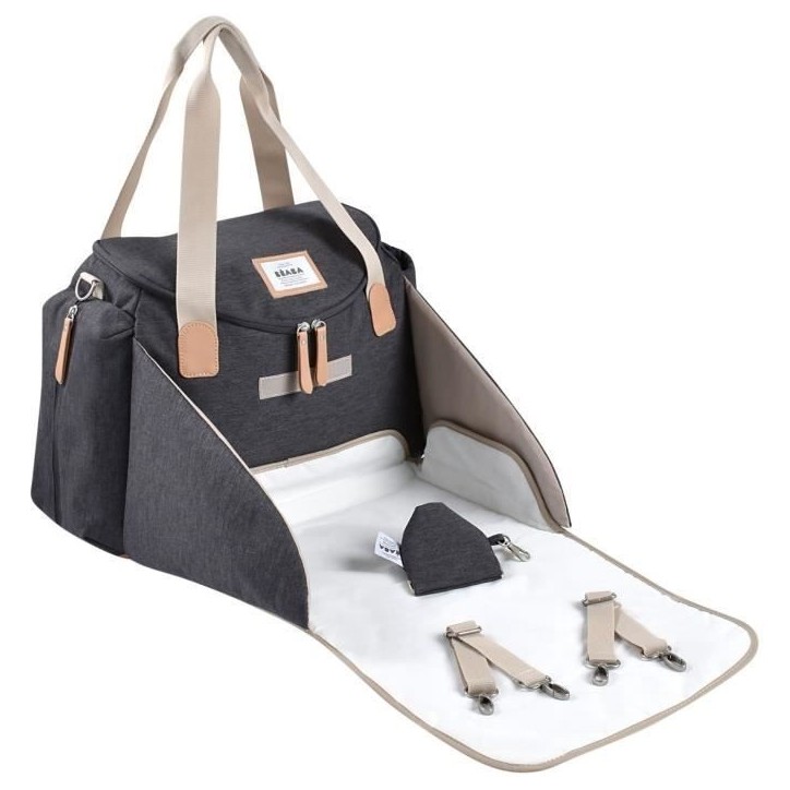 Sac a langer - BEABA - SYDNEY - Gris chiné foncé Sac a langer - BEABA - SYDNEY - Gris chiné foncé
