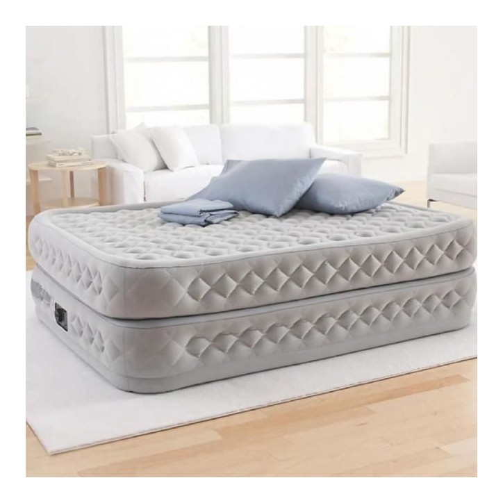 Matelas gonflable - INTEX - Supreme Air-Flow - 2 places - PVC - 152x203x51 cm