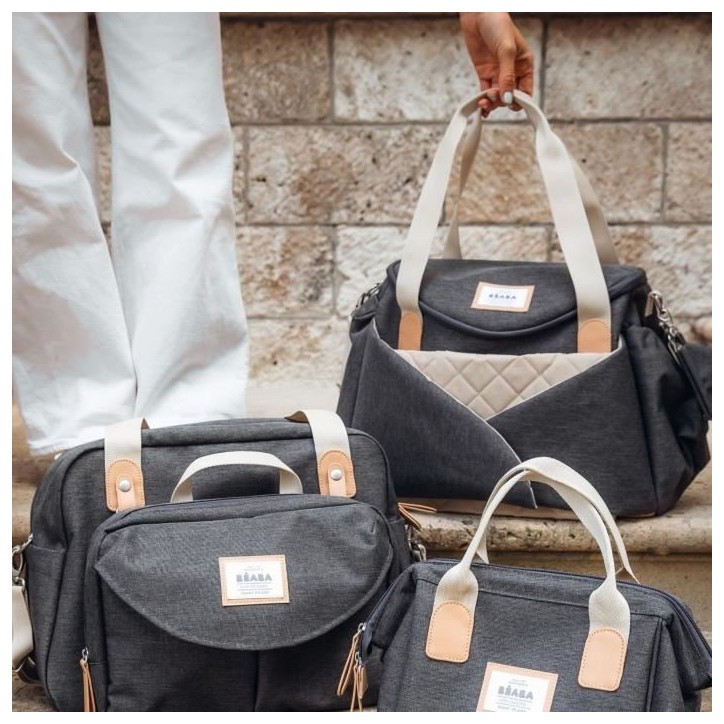 Sac a langer - BEABA - SYDNEY - Gris chiné foncé Sac a langer - BEABA - SYDNEY - Gris chiné foncé