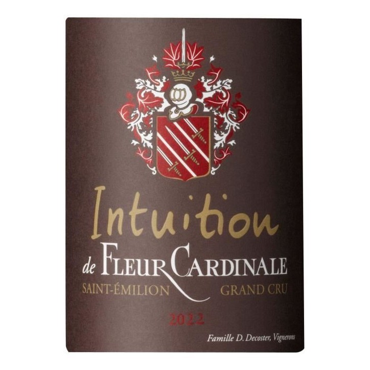 Château Cardinal Intuition de Fleur Cardinale 2022 Saint-Emilion Grand Cru - Vin rouge de Bordeaux