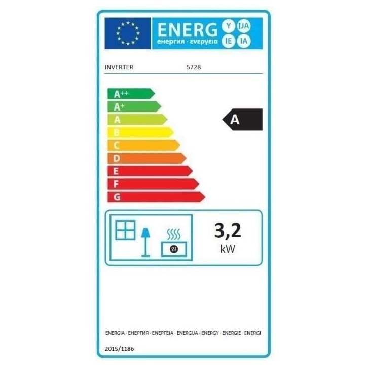 INVERTER 5728 Poele a pétrole électronique 3200 W réservoir 7,2 L INVERTER 5728 Poele a pétrole électronique 3200 W réservoir 7,2 L