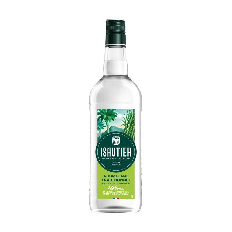 Isautier - Rhum blanc Traditionnel - 49,0% Vol. - 1L