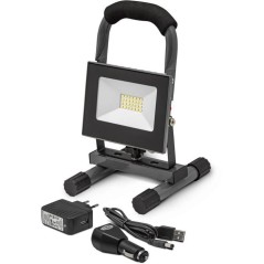 Projecteur Led rechargeable - I-Watts - I-SPR10PBK - 10 W - 450 lumens