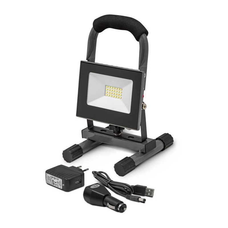 Projecteur Led rechargeable - I-Watts - I-SPR10PBK - 10 W - 450 lumens