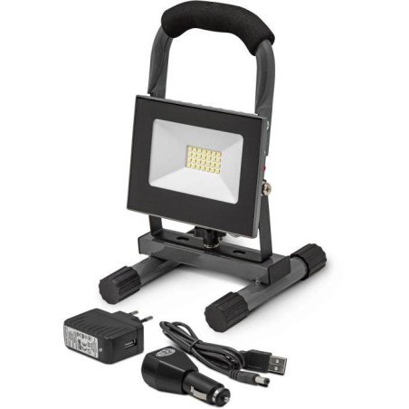 Projecteur Led rechargeable - I-Watts - I-SPR10PBK - 10 W - 450 lumens