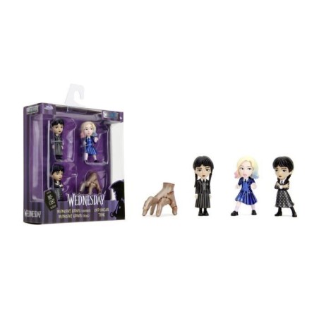 Jada -4 Figurines en métal - Série Netflix Mecredi - 6,5cm - A partir de 8 ans