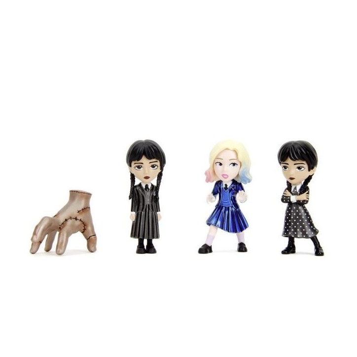 Jada -4 Figurines en métal - Série Netflix Mecredi - 6,5cm - A partir de 8 ans Jada -4 Figurines en métal - Série Netflix Mecredi - 6,5cm - A partir de 8 ans