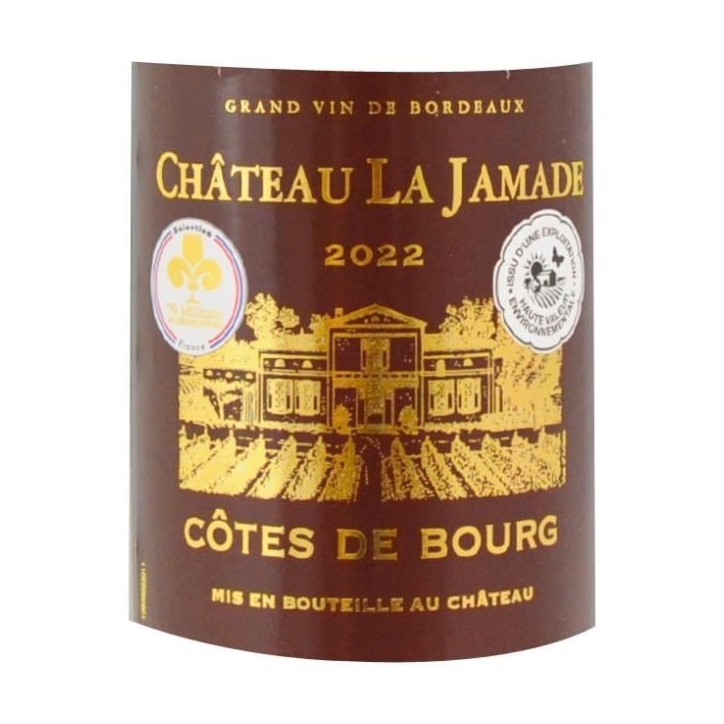 Château La Jamade 2022 Côtes de Bourg - Vin rouge de Bordeaux