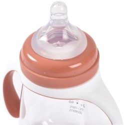Biberon d'apprentissage 2-en-1 - BEABA - 210 ml - Terracotta